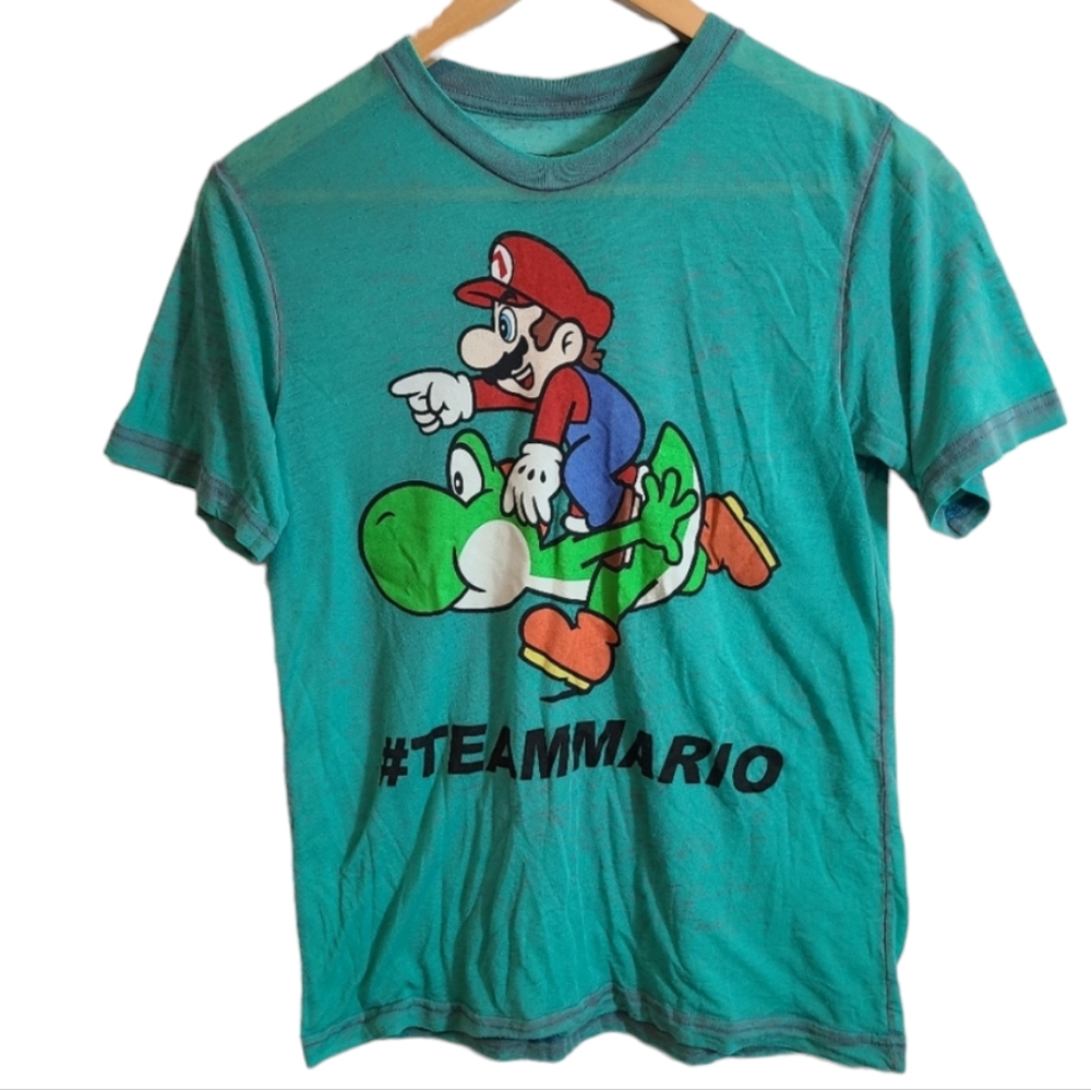 Super Mario Burned-Out Tee Short Sleeve Top